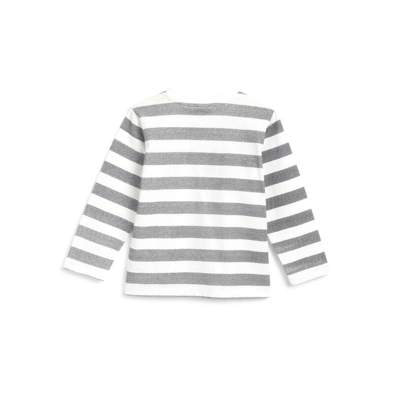 Boys Bronze Striped Long Sleeve T-Shirt image number 1